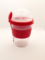 Yoğurt ve Müsli Kabı (Kırmızı)