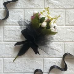 Beyaz Yapay Çiçek Buketi