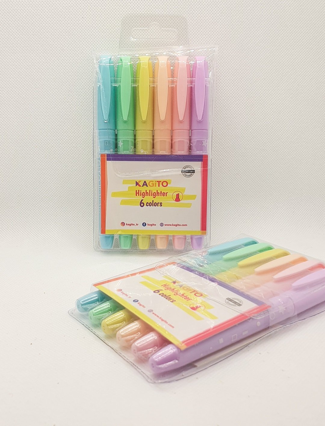 Kagito Pastel Highlighter Kalem (6'lı Set)