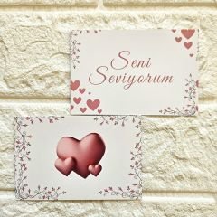 Seni Seviyorum Not Kartı