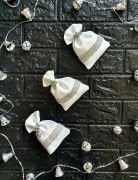 Happy New Year Sabun Kesesi (Gümüş-Beyaz)