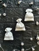 Happy New Year Sabun Kesesi (Gümüş-Beyaz)